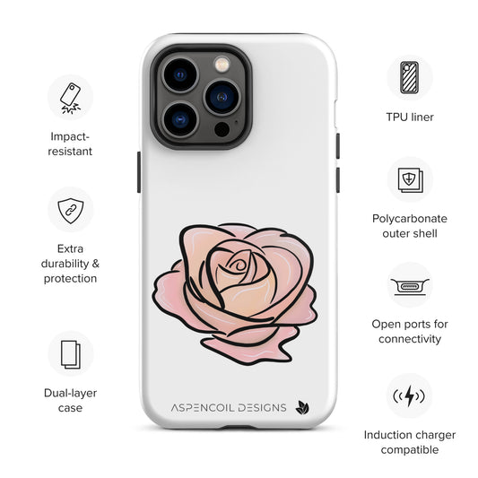 Blushing Rose iPhone Case